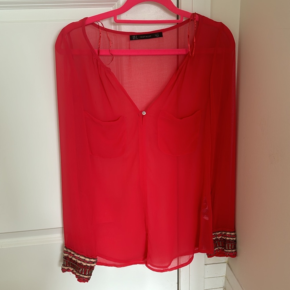 Semi sheer top